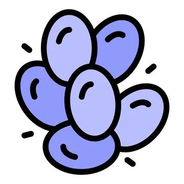 Nuts icon color outline vector Stock Illustration