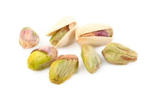 Nuts isolated on white background Stock Photos