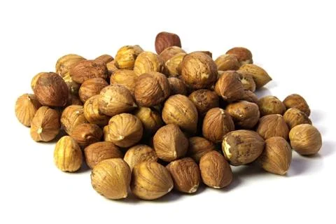 Nuts isolated on white background Fotos de archivo