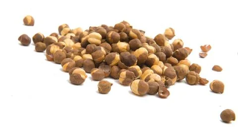 Nuts isolated on the white Stock Photos