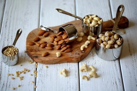 Nuts made dish Stock Photos