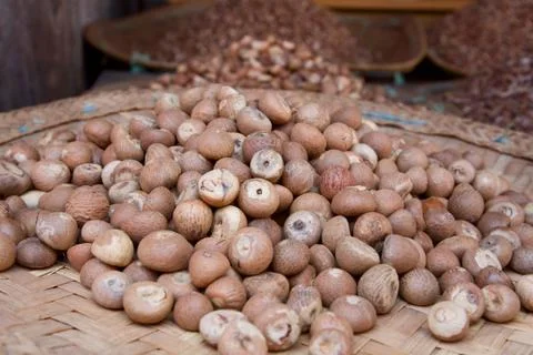 Nuts at market Stock Photos
