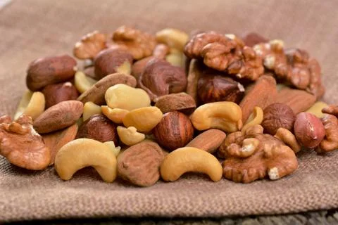 Nuts mix Stock Photos
