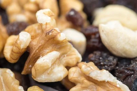 Nuts mixed, for backgrounds or textures 写真素材