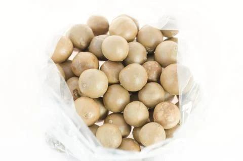 Nuts over white Stock-Fotos