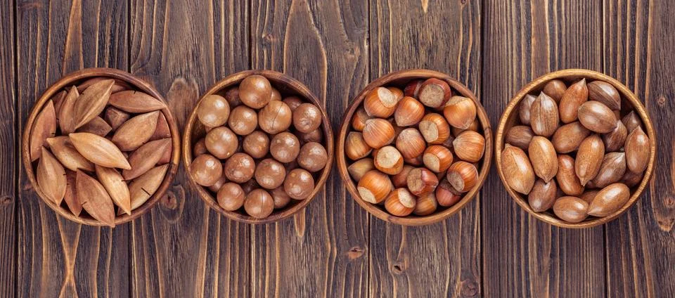 Nuts Panoramic Stock Photos