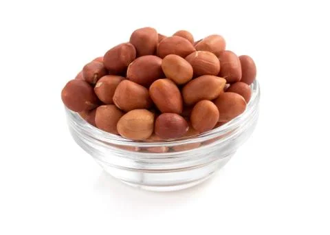 Nuts peanuts on white Stock Photos