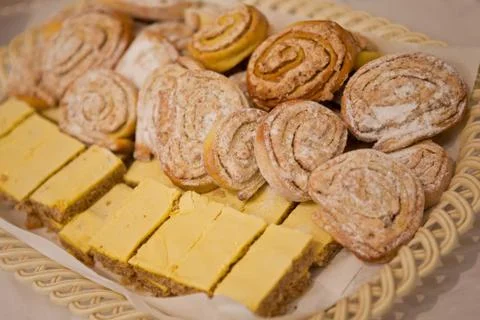 Nuts pie Stock Photos