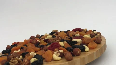Nuts platter Stock Footage 146711189