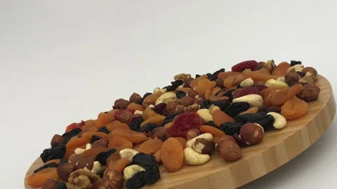 Nuts platter Stock Footage 146711332