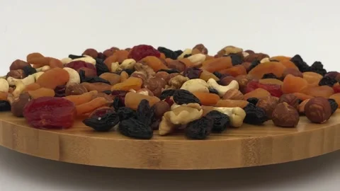 Nuts platter Video stock 146711436