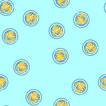 Nuts raw foodist vector seamless pattern Stock Illustration