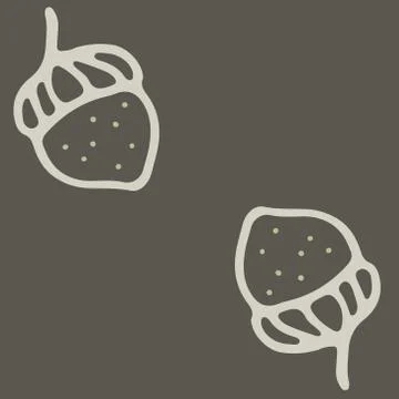 Nuts seamless pattern art cartoon vector illustration Illustrazione stock