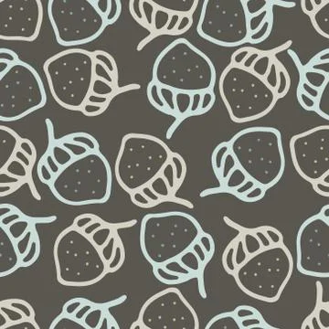 Nuts seamless pattern art cartoon vector illustration イラスト素材