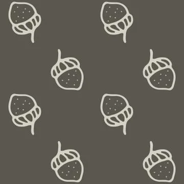 Nuts seamless pattern art cartoon vector illustration Illustrazione stock