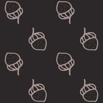 Nuts seamless pattern art cartoon vector illustration Stock Illustration