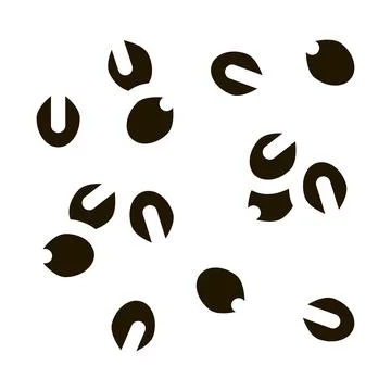 Nuts seeds icon Vector Glyph Illustration Stock Illustration