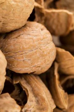 Nuts shells Stock Photos