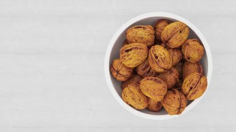 Nuts in shells Stock Photos