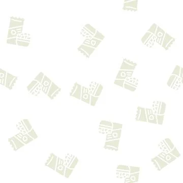 Nuts snack glyph vector seamless pattern Stock Illustration