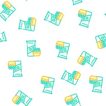 Nuts snack vector seamless pattern イラスト素材