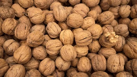 Nuts on the supermarket shelf Stock Footage 291753677