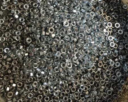 Nuts used for harware Stock Photos