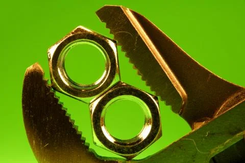 Nuts in a Vise Stock Photos