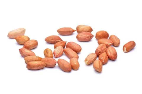 Nuts on white background Stock Photos