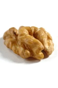 Nuts on a white background Stock Photos