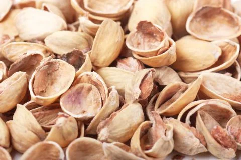 Nutshells of pistachios Foto stock