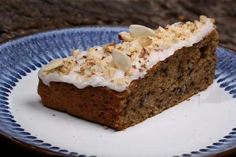 Nutty Carrot Slice Fotos Stock