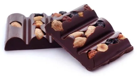 Nutty chocolate Stock Photos