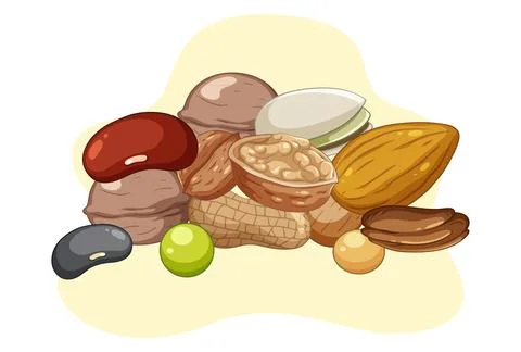 Nutty Goodness Concept Illustration Stock Illustration
