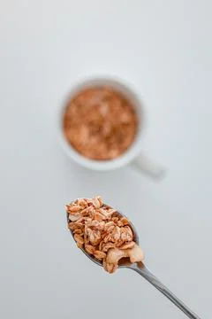 Nutty granola Stock Photos