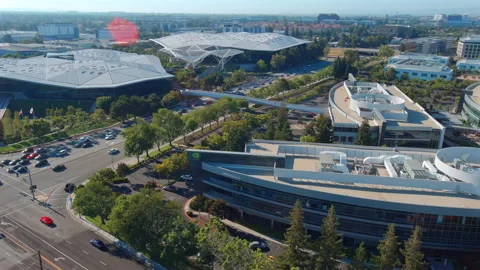 NVIDIA corporate headquarters in Santa Stock Video Pond5
