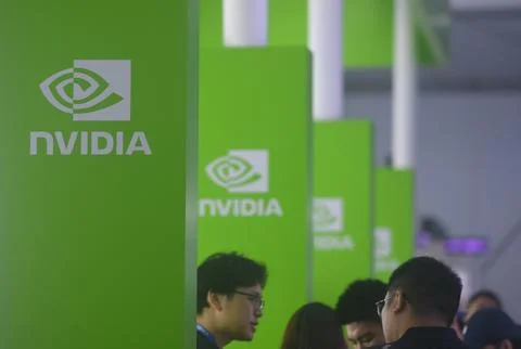 NVIDIA H200 Chip Stock Photos
