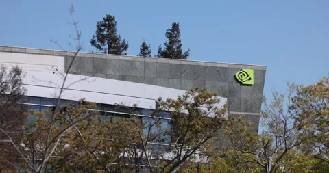 NVIDIA Headquarters Stock Footage 305192582