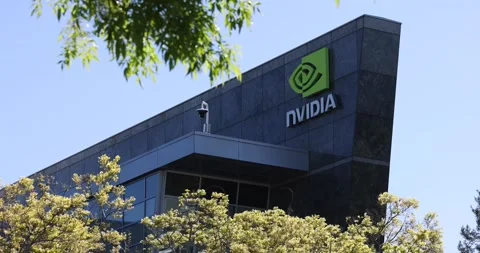 NVIDIA Headquarters Stock Footage 305192591