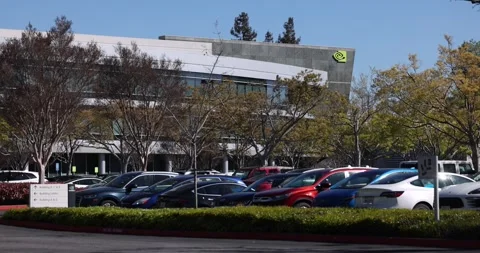 NVIDIA Headquarters Stock Footage 305192727