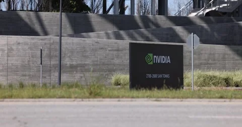 NVIDIA Headquarters Stock Footage 305192867