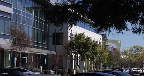 NVIDIA Headquarters Stock Footage 305193179