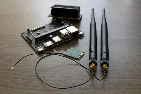 NVidia Jetson Nano Micro Computer for Electrical Engineers and Machine Learni Stock Photos