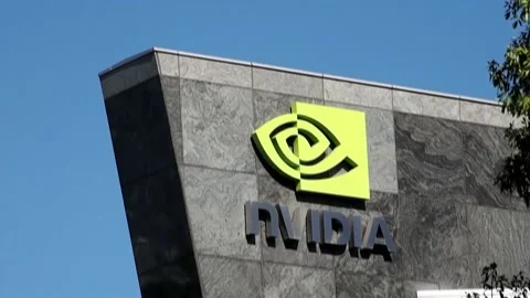 Nvidia makes history as the first company in the world to exceed $5 trillion in  Stock Footage 320146064