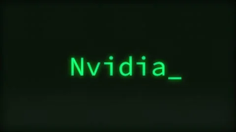 Nvidia, Typing Text, Retro Computer Screen Stock Footage 265581884