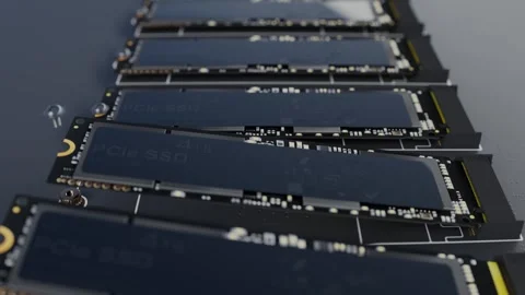 NVMe Storage Sticks Plug-In for Ultimate Performance and Efficiency Video stock 250720739