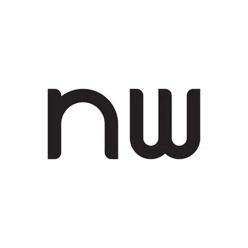 Nw initial letter vector logo icon Ilustração Stock