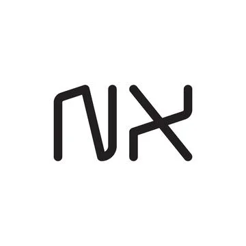 Nx initial letter vector logo icon Stock Illustration