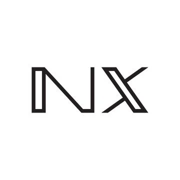Nx initial letter vector logo icon Stock Illustration