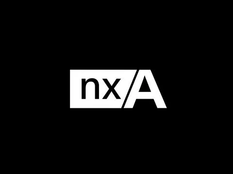 NXA Logo and Graphics design vector art, Icons isolated on black background Stock Illustration